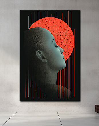 Pył księżycowy - Obraz na płótnie - Druk Blejtrama - Kolaż, Surrealizm #16, Black Sapphire Art