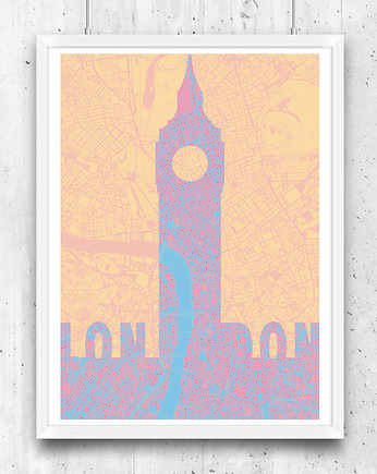 Plakat Londyn - Big Ben, minimalmill
