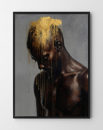 Plakat Portret złoto, HOG STUDIO