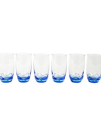 Szklanki Bormioli Rocco z serii Bouquet, Włochy, lata 70., Przetwory design