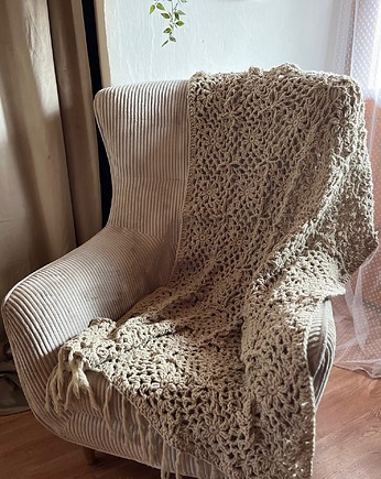 Koc Willow Crochet Blanket 25 % wełna, Knitting Factory
