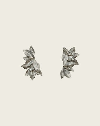 Kolczyki z płatków kwiatu srebrne- Lotos, ZAMIŁOWANIA - Oryginalny prezent