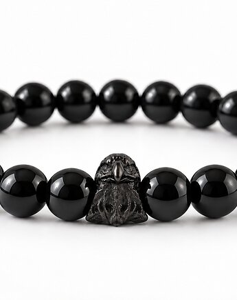 Bransoletka męska BLACK BIRD -kamienie naturalne, ISSI Jewelry