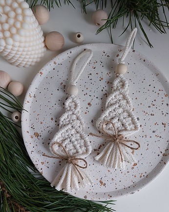 Choinka makrama ozdoba bożonarodzeniowa, Passatempo handmade