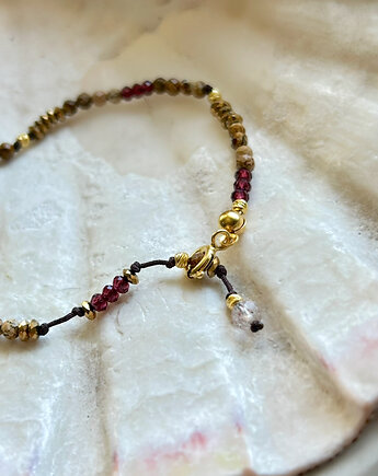 Dobrostan - jesienna Amuletka z Granatem i Jaspisem, Ili arte biju