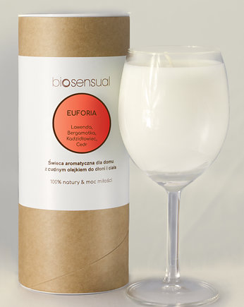 Świeca do masażu i aromaterapii EUFORIA 200g KIELICH, Biosensual