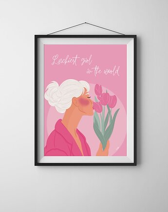 Plakat Lucky Pink, Maya Design