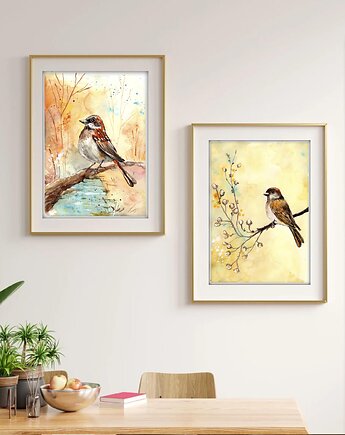 Zestaw 2 prac. Ptaki, Malgorzata Domanska