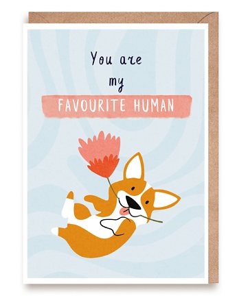 Kartka miłosna walentynkowa You're My Favourite Human, Cardie