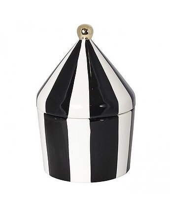 Pojemnik na Ciasteczka Pojemnik Kuchenny Stripes Black 25 cm, OSOBY - Prezent dla rodziców