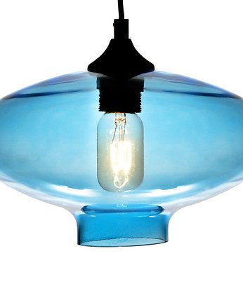 Lampa wisząca COLOR OF NATURE - niebieskie szkło, OSOBY - Prezent dla dziadka