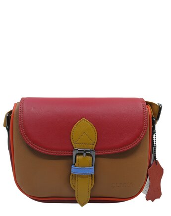 Listonoszka torebka damska skóra naturalna kolorowa oryginalna OLIVKA, Olivka Warsaw