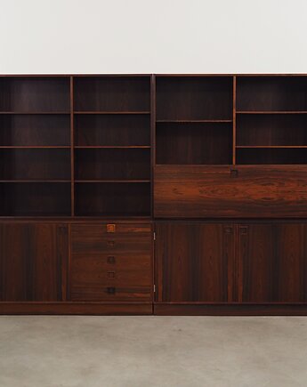 Komplet regałów palisandrowych, duński design, Peter L, Przetwory design