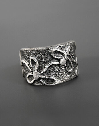 Pierścionek Kwiaty - srebro 925, rozm. 14- 18, Pastelove Jewelry