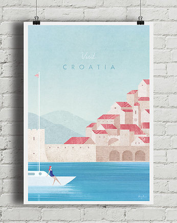 Dubrownik - Chorwacja - vintage plakat art giclee, minimalmill