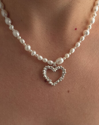 Naszyjnik Serce Otulenie perły, Vander jewelry