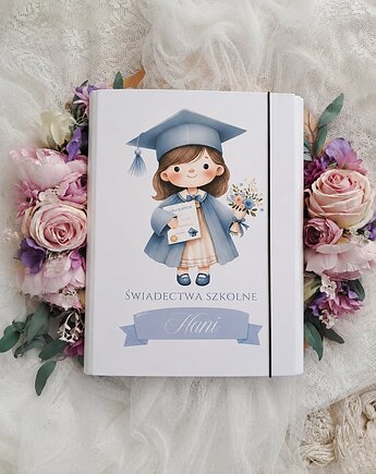 TECZKA na świadectwa dyplomiki dla dziewczynki prezent na zakończenie roku, LOO LOO DREAM