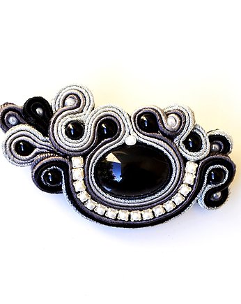 Sutaszowy wisior BLACK&SILVER, Sylwia Żak