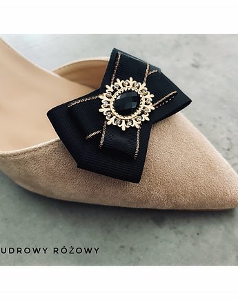 Biżuteryjne  Klipsy do butów NEW, Pudrowy Różowy