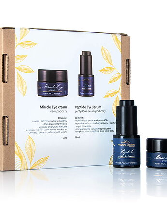 Zestaw Perfect Eye - serum peptydowe + krem z Witaminą C, Natural Secrets
