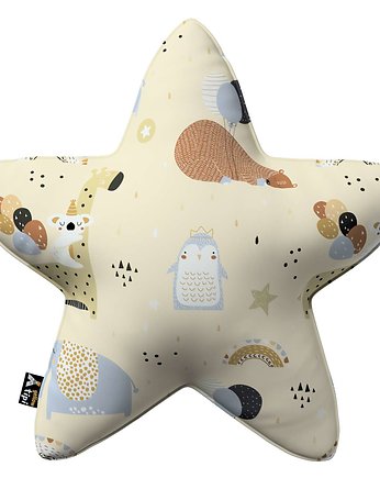 Poduszka Lucky Star beżowa, Yellow Tipi