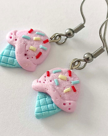 Pastelowe Kolczyki Lody, OMIFIMO