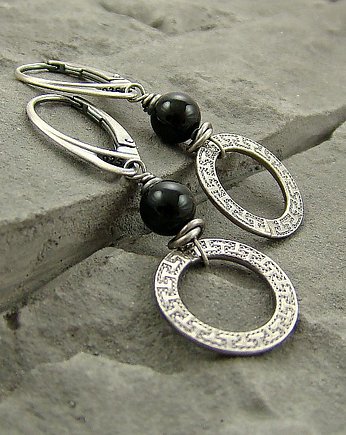 Kolczyki Onyx, RayOfArt