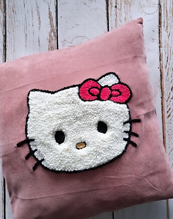 Poduszka hello kitty punch needle, PUCHAKI