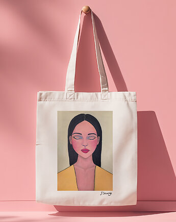 Torba art z reprodukcją mojego obrazu Pocahontas, JustynaSzewczykart