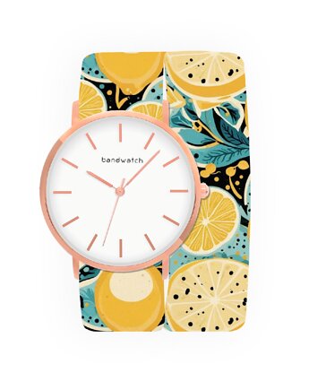 Zegarek damski wiązany - Sunny Peel - Tarcza Różowe złoto, Bandwatch