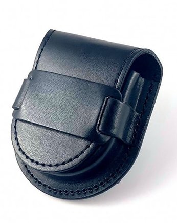 SKÓRZANA Sakiewka na zegarek - Szlufka (BLACK), DROBINY CZASU