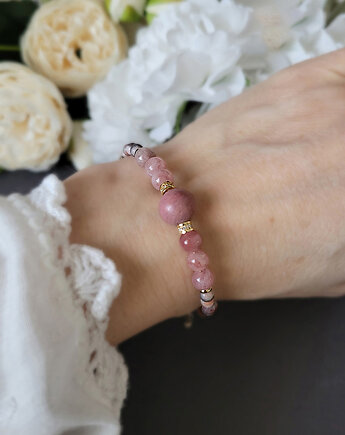 MIŁOŚĆ i pewność siebie- z Rodonitem i Kamieniem słonecznym, Seylla pracownia