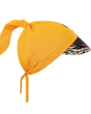 Bawełniana czapka chustka z daszkiem dziecięca, Nashani