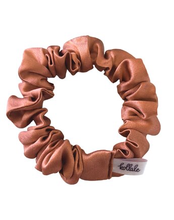 Mała jedwabna gumka do włosów scrunchie / kollale basic, OSOBY - Prezent dla dziewczynki