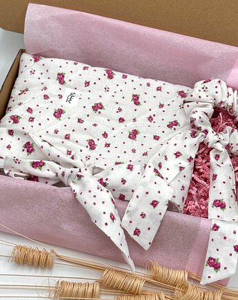 Zestaw prezentowy Otulacz + scrunchie, wu handmade
