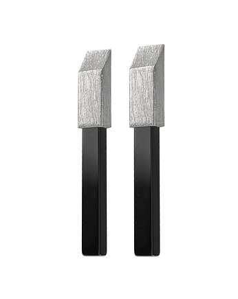 Kolczyki srebrne z kolekcji EDGY/ SILVER, Daria Siwiak Jewellery