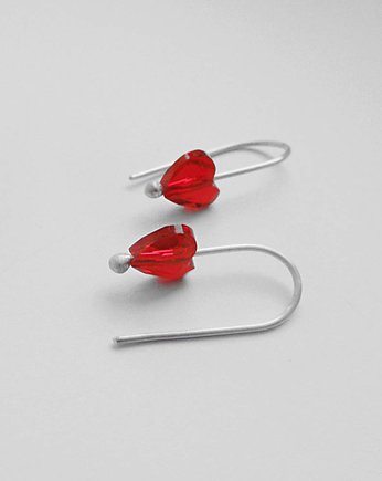 Kolczyki serduszko, Katarzyna Kaminska ART