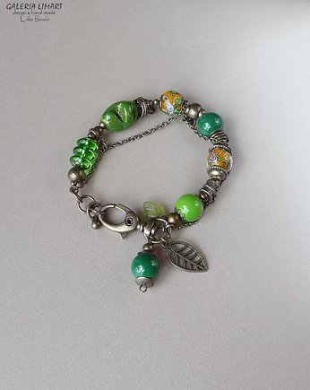 Bransoletka handmade w stylu vintage w cudnych kolorach jesieni PREZENT z klasą, Galeria Limart