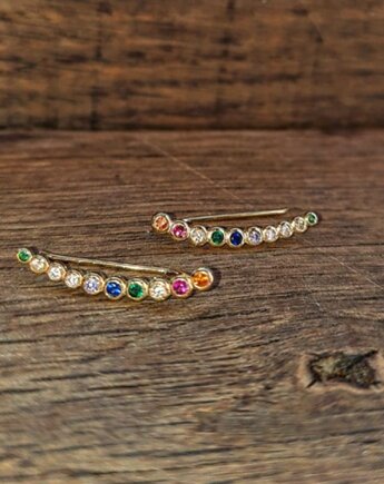 Kolczyki nausznice multicolor, Czaki Bransoletki