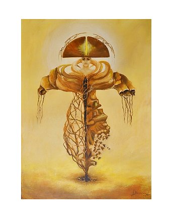 Ab imo pectore, oryginalny obraz ręcznie malowany, surrealizm, Galeriai