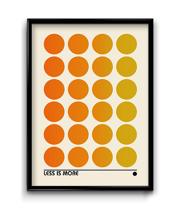 Plakat Bauhaus Less is More, Bury Lis