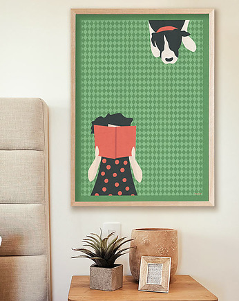 Plakat Piknik z książką - 50x70 cm, minimalmill