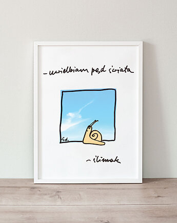 Plakat Uwielbiam pęd świat , Edyta Draus