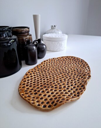 Ceramiczna podstawka bursztynowa, Wooden Love