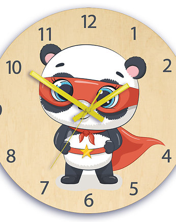 Zegar ścienny dziecięcy PANDA30cm, ModernClock