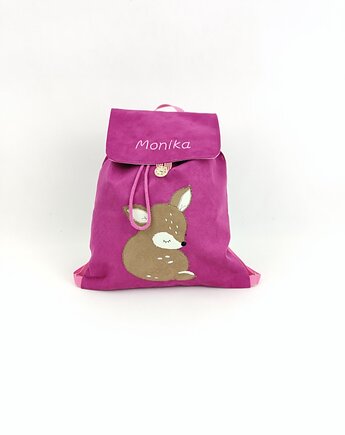 Personalizowany plecak przedszkolaka, plecak z sarenką, plecak z imieniem, Enitka Sweet Baby Room