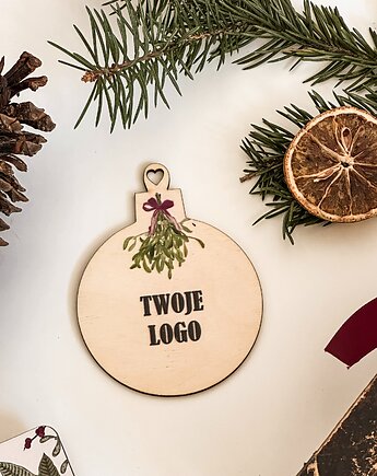 Motyw 5 - świąteczna kartka z Twoim logo, Winietka dekoruje