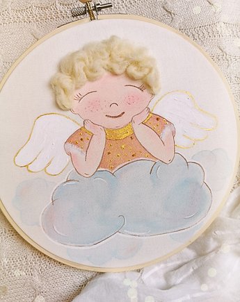 PAMIĄTKA CHRZTU ŚWIĘTEGO dla chłopca dziewczynki, prezent na chrzest, anioł, gingerolla