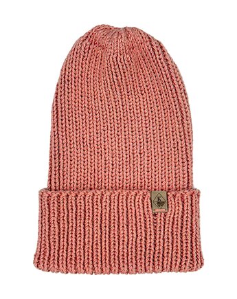 Czapka ściągaczowa 2w1 Unisex - Ceglana, Knit to Fit
