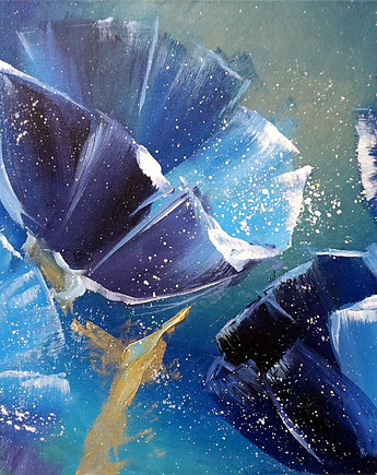 Maki niebieskie. Giclee, 4mara Marina Czajkowska